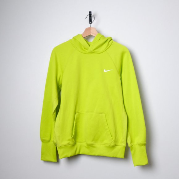 Nike Tops - Nike Therma-fit Lime Green Pullover Hoodie